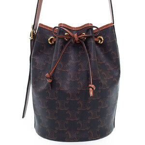 Celine Triomphe Drawstring Bag Shoulder